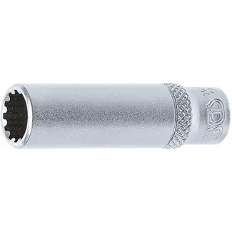BGS technic Dopsleuteldop Gear Lock, diep - 1/4" - 9 mm