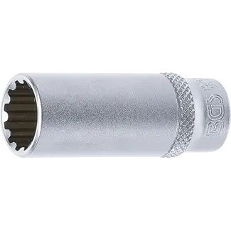 BGS technic Dopsleuteldop Gear Lock, diep - 1/4" - 13 mm