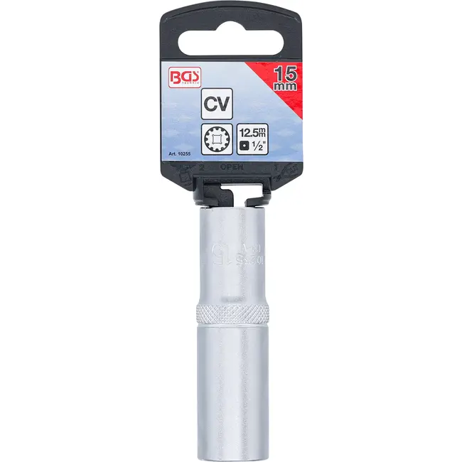 BGS Dopsleuteldop Gear Lock, diep - 1/2" - 15 mm