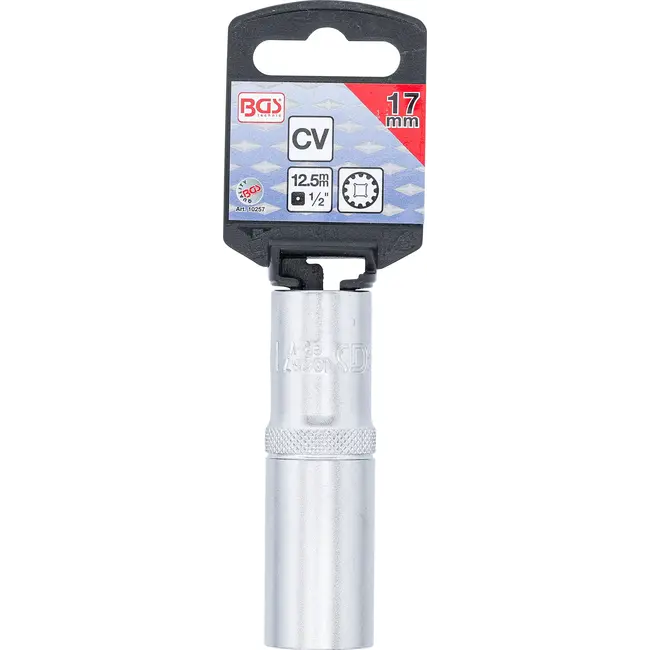 BGS Dopsleuteldop Gear Lock, diep - 1/2" - 17 mm