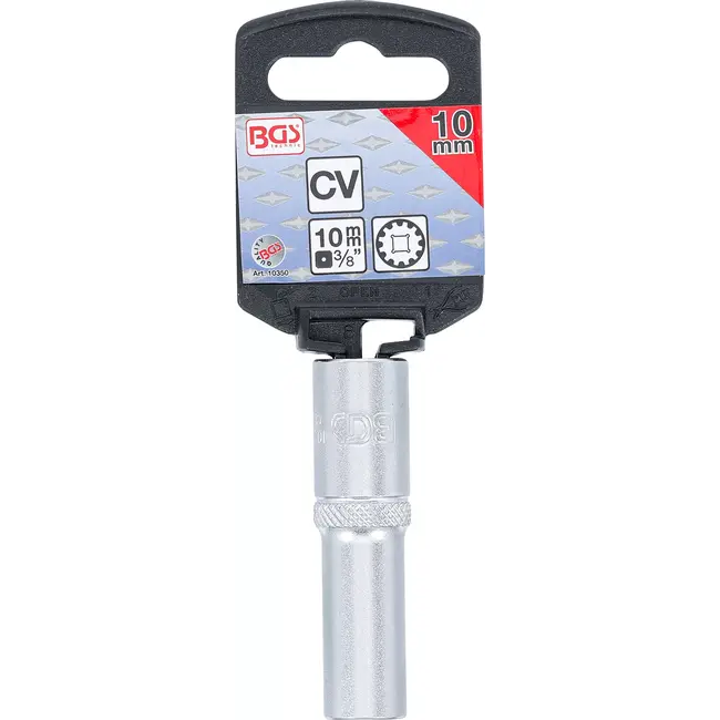 BGS Dopsleuteldop Gear Lock, diep - 3/8" - 10 mm