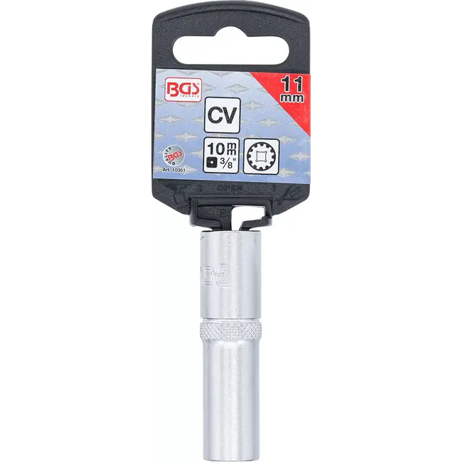 BGS Dopsleuteldop Gear Lock, diep - 3/8" - 11 mm