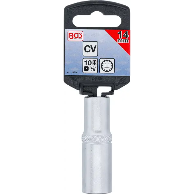 BGS Dopsleuteldop Gear Lock, diep - 3/8" - 14 mm