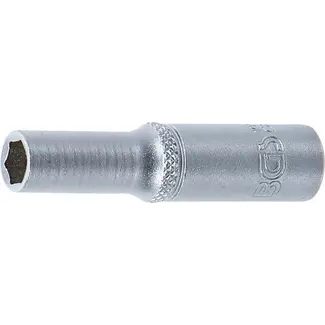 BGS technic Dopsleuteldop zeskant diep - 1/4" - 6 mm