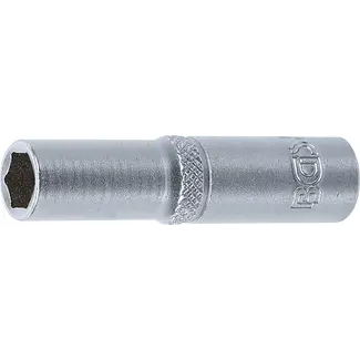 BGS technic Dopsleuteldop zeskant diep - 1/4" - 7 mm