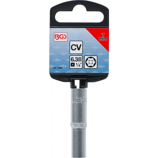 BGS Dopsleuteldop zeskant diep - 1/4" - 7 mm