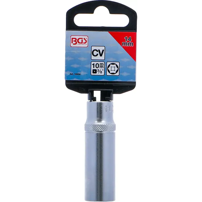 BGS Dopsleuteldop zeskant diep - 3/8" - 14 mm