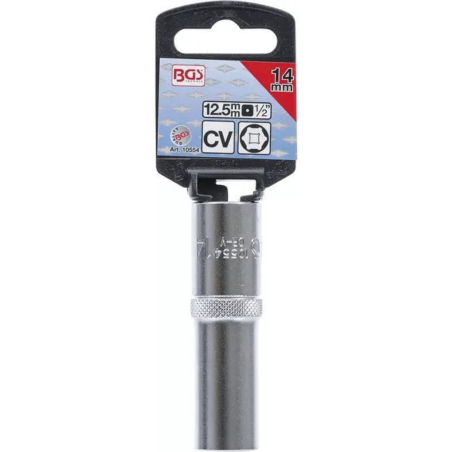 BGS Dopsleuteldop zeskant diep - 1/2" - 14 mm