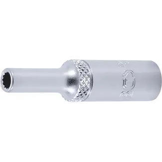 BGS technic Dopsleuteldop twaalfkant, diep - 1/4" - 4 mm