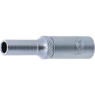 BGS technic Dopsleuteldop twaalfkant, diep - 1/4" - 5 mm