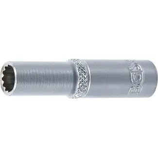 BGS technic Dopsleuteldop twaalfkant, diep - 1/4" - 7 mm