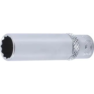 BGS technic Dopsleuteldop twaalfkant, diep - 1/4" - 10 mm