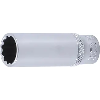 BGS Dopsleuteldop twaalfkant, diep - 1/4" - 12 mm