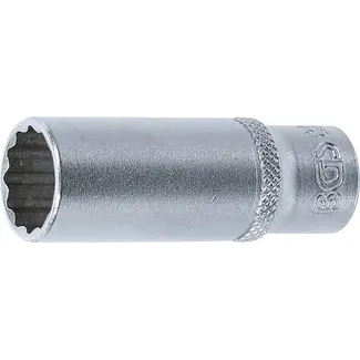BGS technic Dopsleuteldop twaalfkant, diep - 1/4" - 13 mm