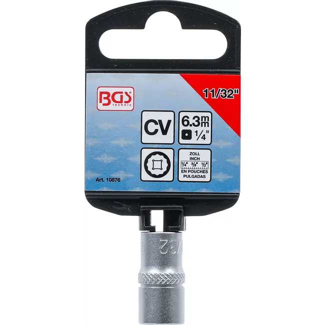 BGS Dopsleuteldop twaalfkant - 1/4" - 11/32"