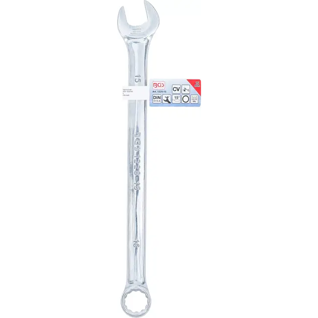 BGS Steekringsleutel - extra lang - 15 mm