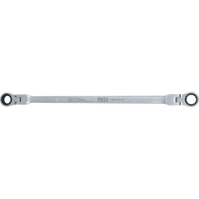 BGS Ratel knie ringsleutel - 14 x 15 mm