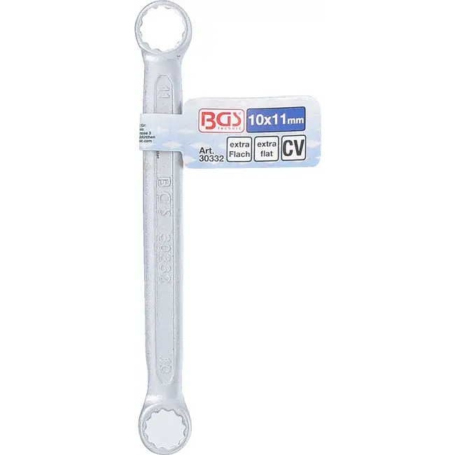 BGS Ringsleutel - extra plat - 10 x 11 mm