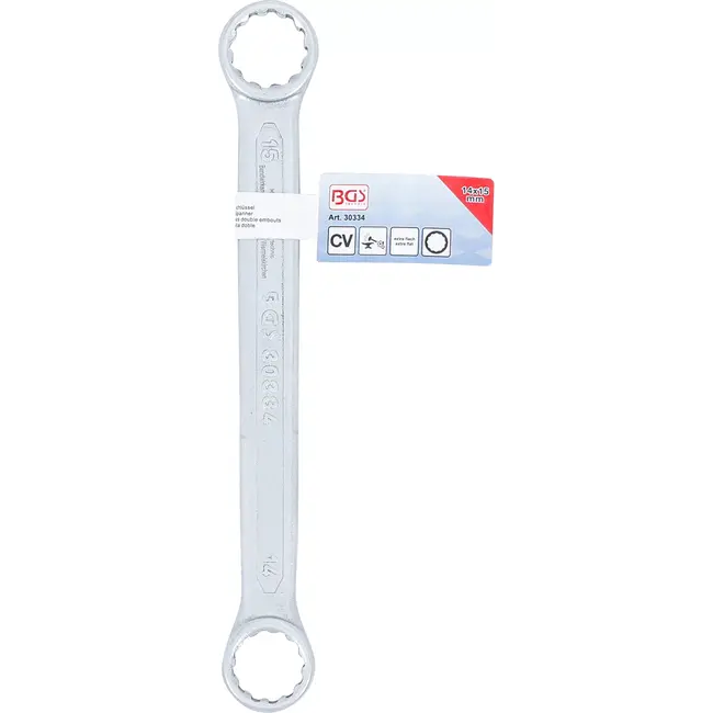 BGS Ringsleutel - extra plat - 14 x 15 mm