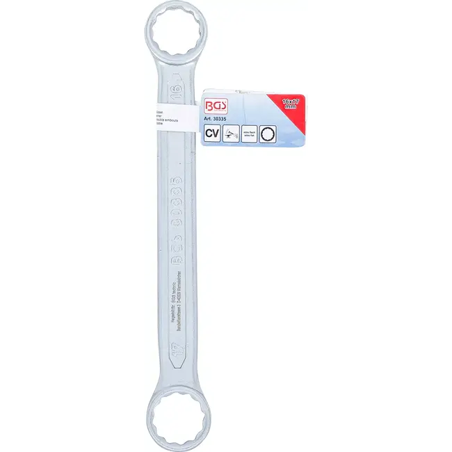 BGS Ringsleutel - extra plat - 16 x 17 mm