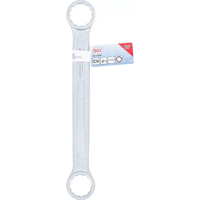 BGS Ringsleutel - extra plat - 18 x 19 mm