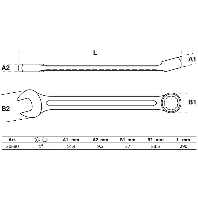 BGS Steekringsleutel - SEA - 1"