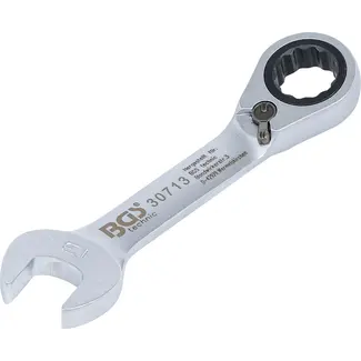 BGS technic Ratel ringsteeksleutel - kort - omschakelbaar - 13 mm