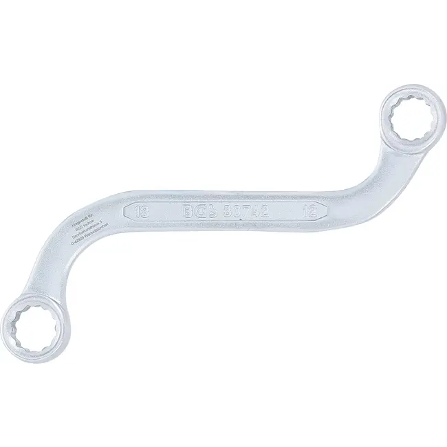BGS S-model dubbele ringsleutel twaalfkant - 12 x 13 mm