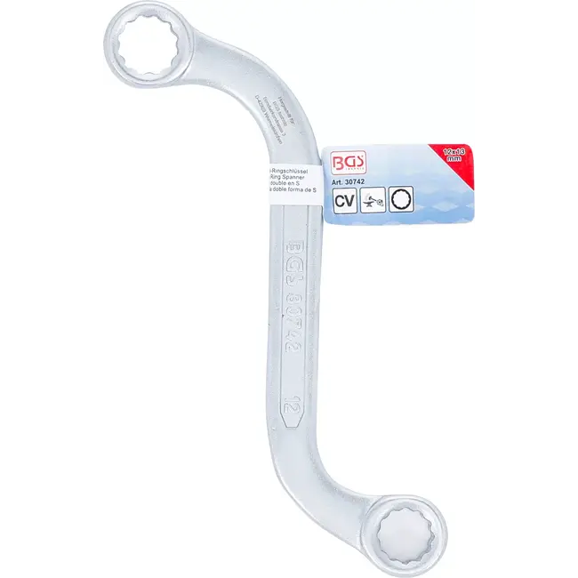 BGS S-model dubbele ringsleutel twaalfkant - 12 x 13 mm