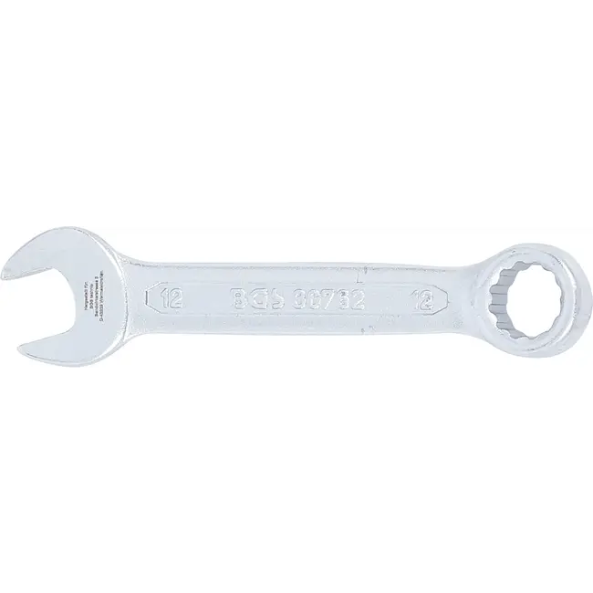 BGS Steekringsleutel, extra kort - 12 mm