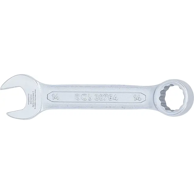 BGS Steekringsleutel, extra kort - 14 mm