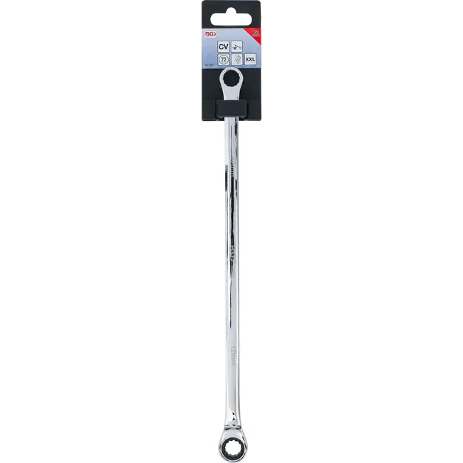 BGS Ratelring- en ringsleutel - extra lang - 12 mm