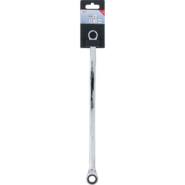 BGS Ratelring- en ringsleutel - extra lang - 15 mm