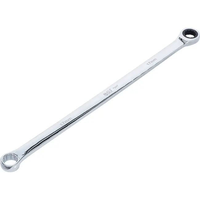 BGS Ratelring- en ringsleutel - extra lang - 17 mm
