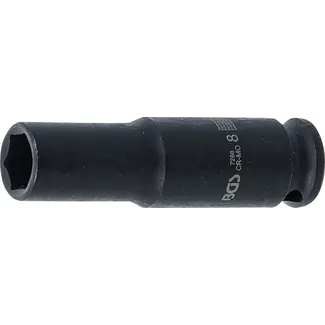 BGS Kracht Dopsleuteldop zeskant, diep - 1/4" - 8 mm
