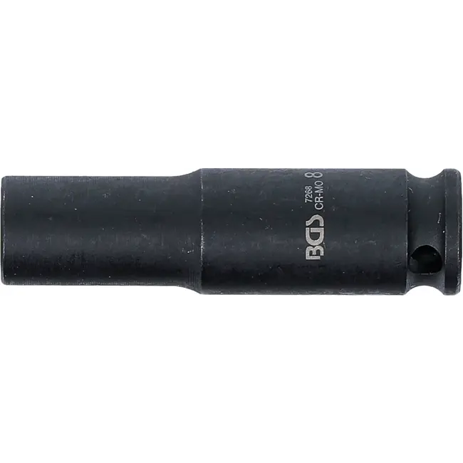 BGS Kracht Dopsleuteldop zeskant, diep - 1/4" - 8 mm