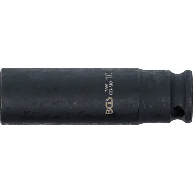 BGS Kracht Dopsleuteldop zeskant, diep - 1/4" - 10 mm