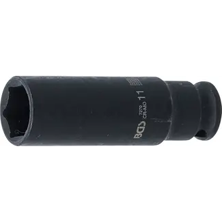 BGS technic Kracht Dopsleuteldop zeskant, diep - 1/4" - 11 mm