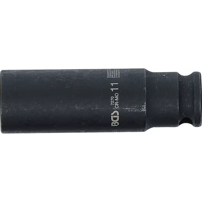 BGS Kracht Dopsleuteldop zeskant, diep - 1/4" - 11 mm