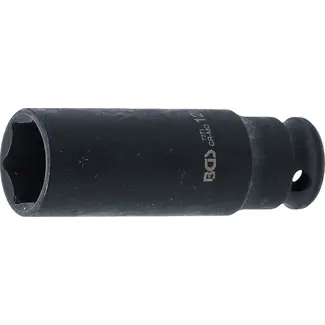BGS technic Kracht Dopsleuteldop zeskant, diep - 1/4" - 12 mm