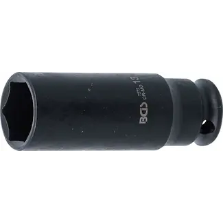 BGS Kracht Dopsleuteldop zeskant, diep - 1/4" - 13 mm