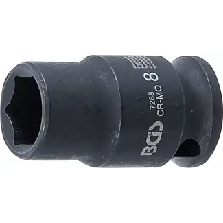 BGS technic Kracht Dopsleuteldop zeskant - 1/4" - 8 mm