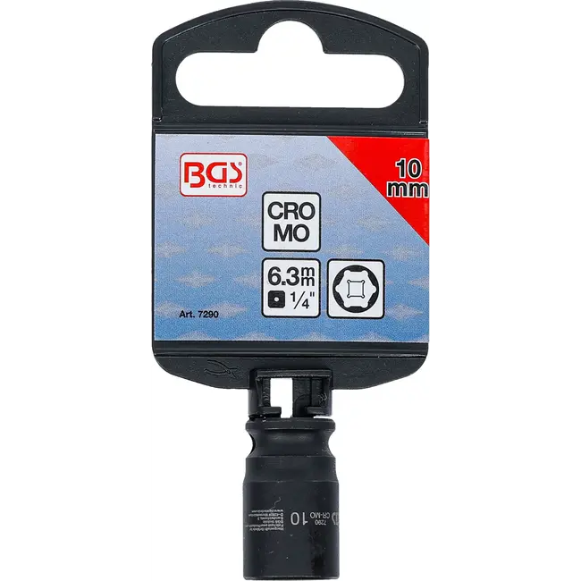 BGS Kracht Dopsleuteldop zeskant - 1/4" - 10 mm