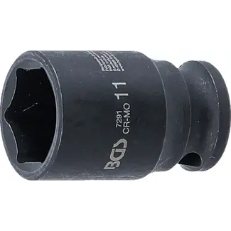 BGS technic Kracht Dopsleuteldop zeskant - 1/4" - 11 mm