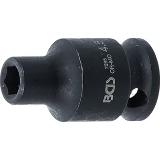 BGS technic Kracht Dopsleuteldop zeskant - 1/4" - 4,5 mm