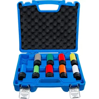 BGS technic Kracht wielmoerdopsleutelset - 1/2" - 15 - 24 mm en speciale wielschroeven - 10 delig