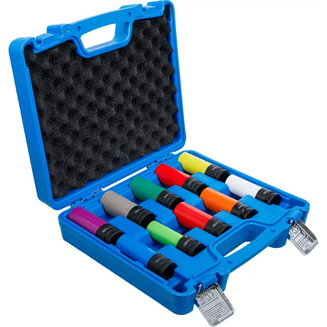 BGS Kracht wielmoerdopsleutelset - 1/2" - 15 - 24 mm en speciale wielschroeven - 10 delig