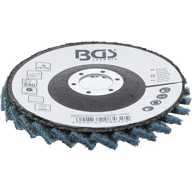 BGS Lamellenslijpschijf - Vlies - Ø 125 mm - korrel 240