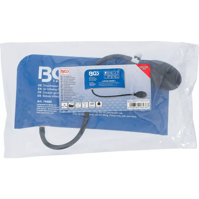 BGS Drukluchtkussen - met handpomp - rechthoekig - 270 x 135 mm