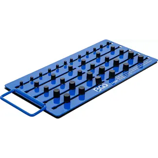 BGS technic Magnetisch opbergbord - met buitenvierkant - voor 36 dopsleutels - 1/4" / 3/8" / 1/2"